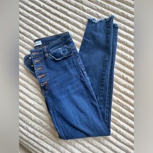 KanCan Skinny Raw Hem Jeans
